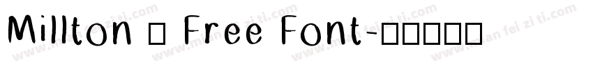 Millton – Free Font字体转换